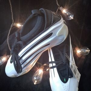 adidas Men's Black and White Sneakers